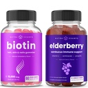 NutraChamps Biotin Gummies ja Elderberry Gummies Bund