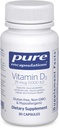 Puhas kapseldamine Vitamiin D3 25 mcg (1 000 RÜ) - täiendus luu, liigese, rinna, südame, käärsoole ja immuunsüsteemi tervise toetamiseks - Premium D-vitamiiniga - 30 kapslit