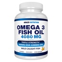Arazo Nutrition Wild Caught Omega 3 Fish Oil – 60 Soft Gels – 4,080mg High EPA 1200mg DHA 900mg Sidrun Maitsetu Softgels