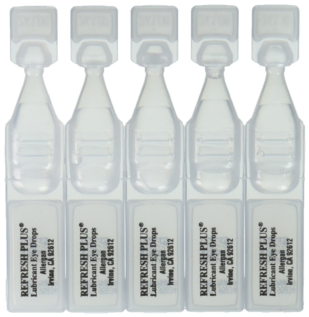 Allergan Refresh Plus määrdeaine silmatilgad, väärtuse suurus, 70 ct.