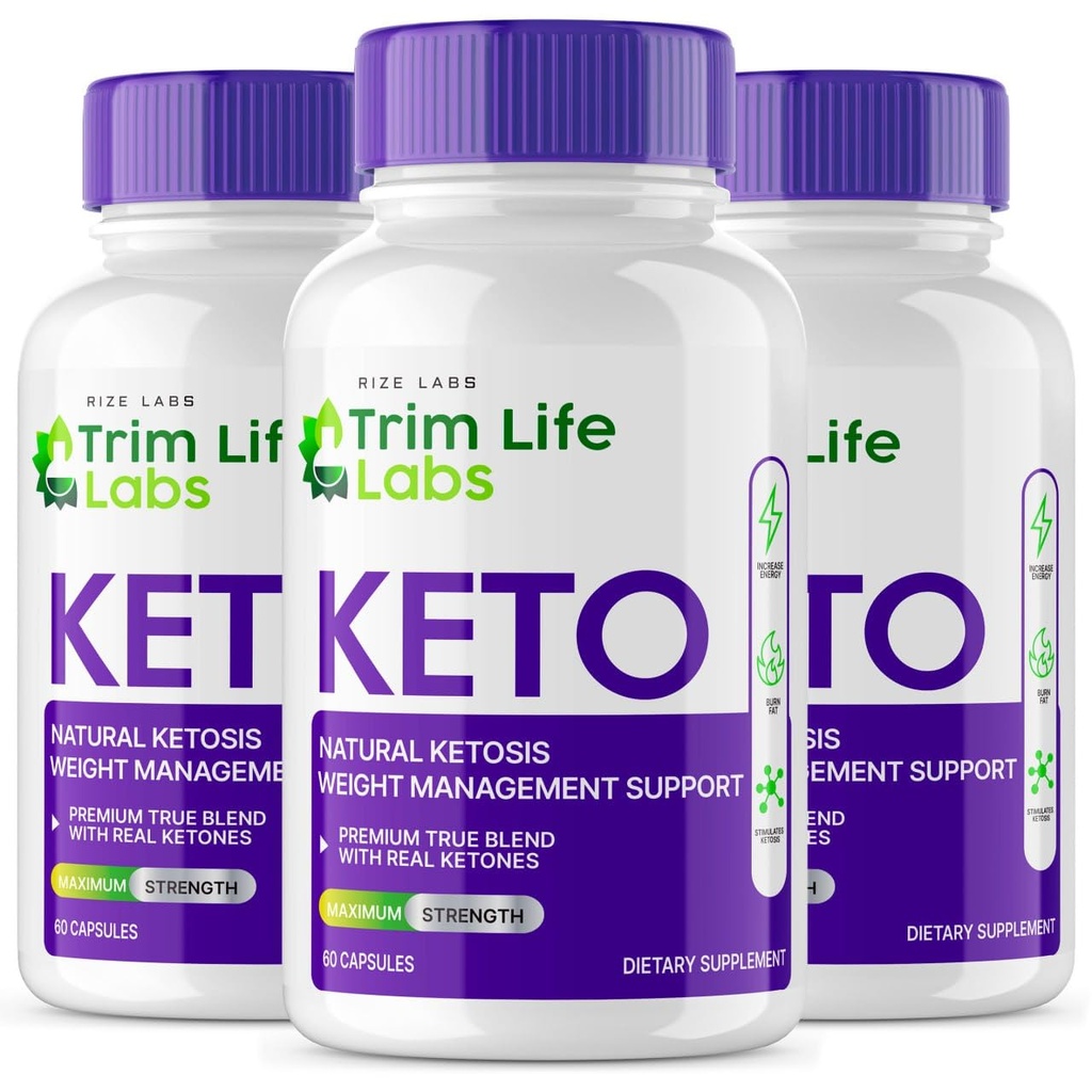 Rize labs - - Trim Life Labs Keto kapslid - Kaalulangus pillid - Toetada maksimaalse tugevuse valem, Keto + ACV Supplement (180 kapslit)