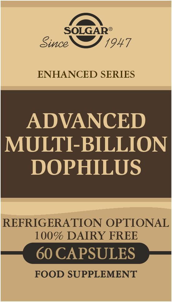 Solgar Advanced Multi-Billion Dophilus, 60 köögiviljakapslit - toetab tervislikku soolefloorat - 5 miljardit mikroorganismi ühe serveerimise kohta - gluteeni, piima, laktoosi ja piima nr - taimetoitlane - 60 serveerimist