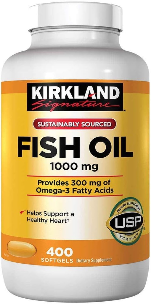 Omega-3 kalaõli kontsentraat 1000 Mg, 400 Softgels