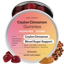 Ceylon Cinnamon Gummies - 2000mg Cinnamon Complex Chromium in Plastic Free Tins - Gluten Free Vegan