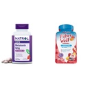 Natrol Melatoniin 150ct & Vitafusion Fiber 90ct Sugar Free Virsik maasika BlackBerry Supplements
