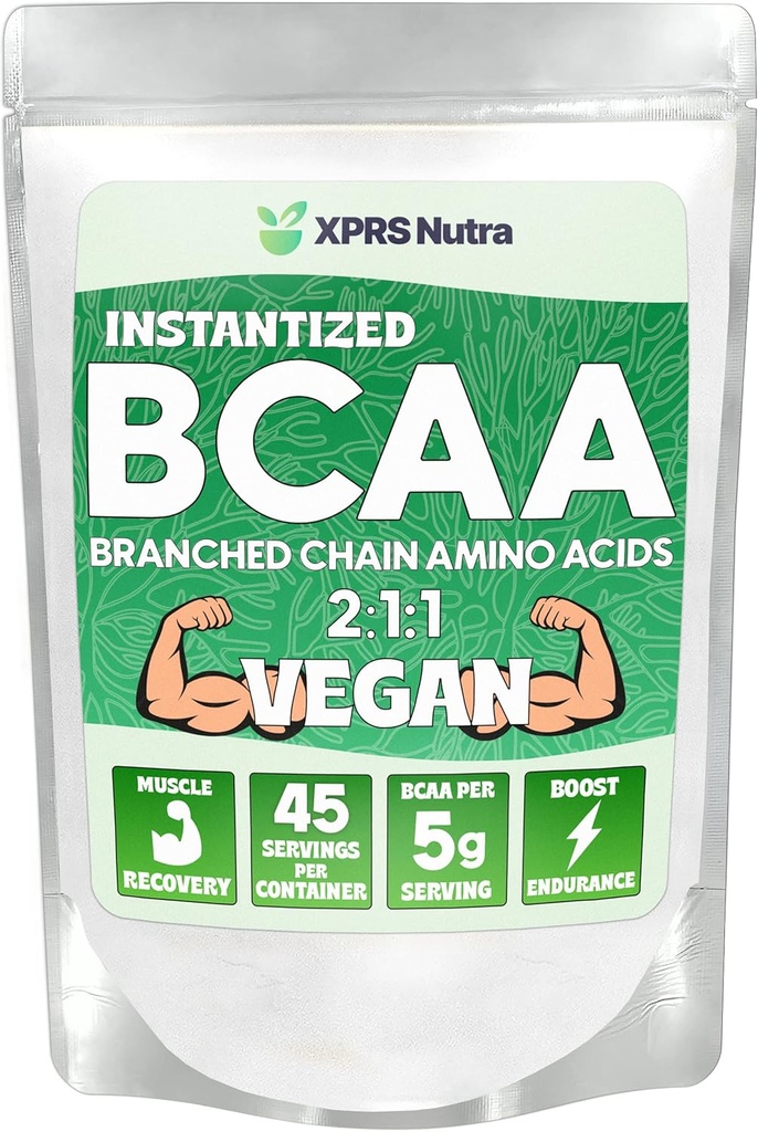 XPRS Nutra BCAA pulber - aminohapete lisand meestele - maitsestamata BCAA treeningulisandid - jõusaalilisandid meestele - aminohapete lisand naistele jõusaalijärgseks treeninguks (8 Ounce)