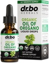 Oreganoõli Orgaaniline Vedelik tilgad - 6-kuuline pakkumine Oregano Orgaaniline õli tilgad Vedelik Tinktuuri ekstrakt, puhastamine, Detox, Immuunsüsteemi tugi, seedetrakti tervis - Puhas Vegan Mitte-GMO Taimne Tinktuur 1 oz