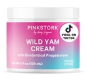 Roosa Stork Wild Yam Cream - Natural Hormone Balance for Women - PMS, Fertility, Perimenopause, Menopaus - Bioidentical Cream - Unscenter, 4 oz