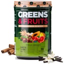 Nutroloogia Rohelised ja puuviljad Powder-Naturally Sourced Superfood, Peedipulber, Seenesegu, Probiootikumid, Seedeensüümid, Kiud, Antioksüdandid, Immune Support, Gluteenivaba - Vanilla Cinnamon