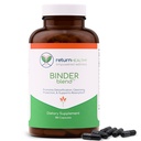 Binder Blend - Toksiini sideaine täiendus, Detox kapslid tervislikule soolestikule - 180 kapslit - 90 serveerimist - 960mg aktiveeritud süsi & 480mg orgaaniline klorella - pulbitsemisabi - Bentoniit savi