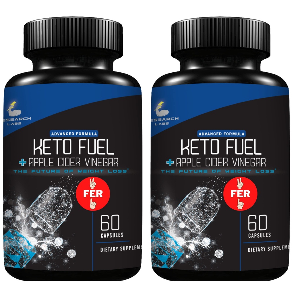 Research Labs 2 fer 1 Ad Keto Dieet Pills Detox Cleanse & Support w/Apple Cider Äädikas 120 Count Proprietary Ketones, Nälg supressant kaalulangus Dieet pillid