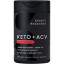 Sport Research® Keto Plus ACV kapslid - Dieet Toetus 500mg Apple Siidriäädika ja 1500mg goBHB® eksogeensed ketoonid - Gluteenivaba ja Keto sertifitseeritud - 120 Veggie kapslid