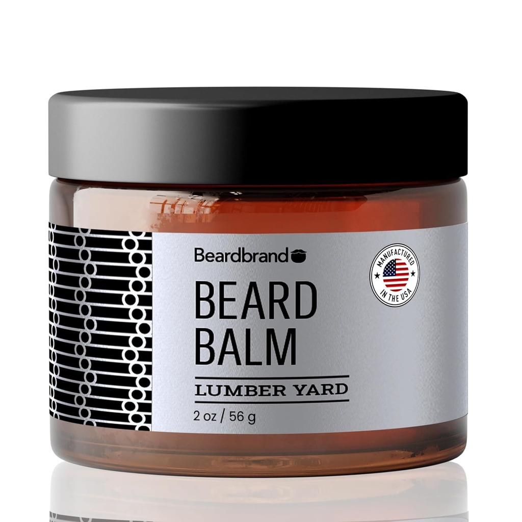 Beard Balm meestele - kasulik Balm Travel Pack - toetab paksem habe, Lumber Yard lõhn, looduslikud koostisosad Või vähendab kuivust ja suurendab Vaata - 2 oz