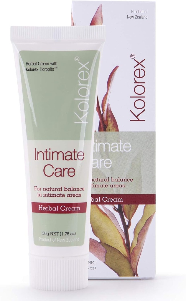 Kolorex® Vaginal Care Cream, looduslikud maitsetaimed leevendavad intiimseid piirkondi, täiendades tundlikku nahka.