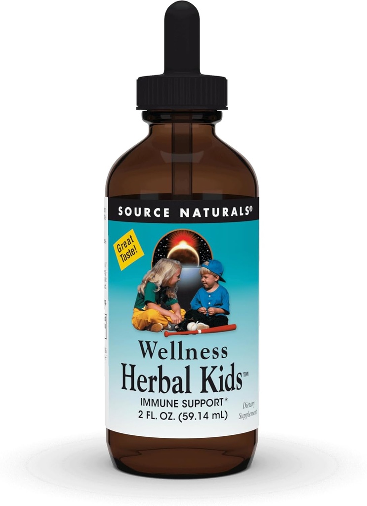 Allikas Naturals Wellness Taimsed lapsed, immuunsüsteemi toetuseks * - 2 Fluid oz