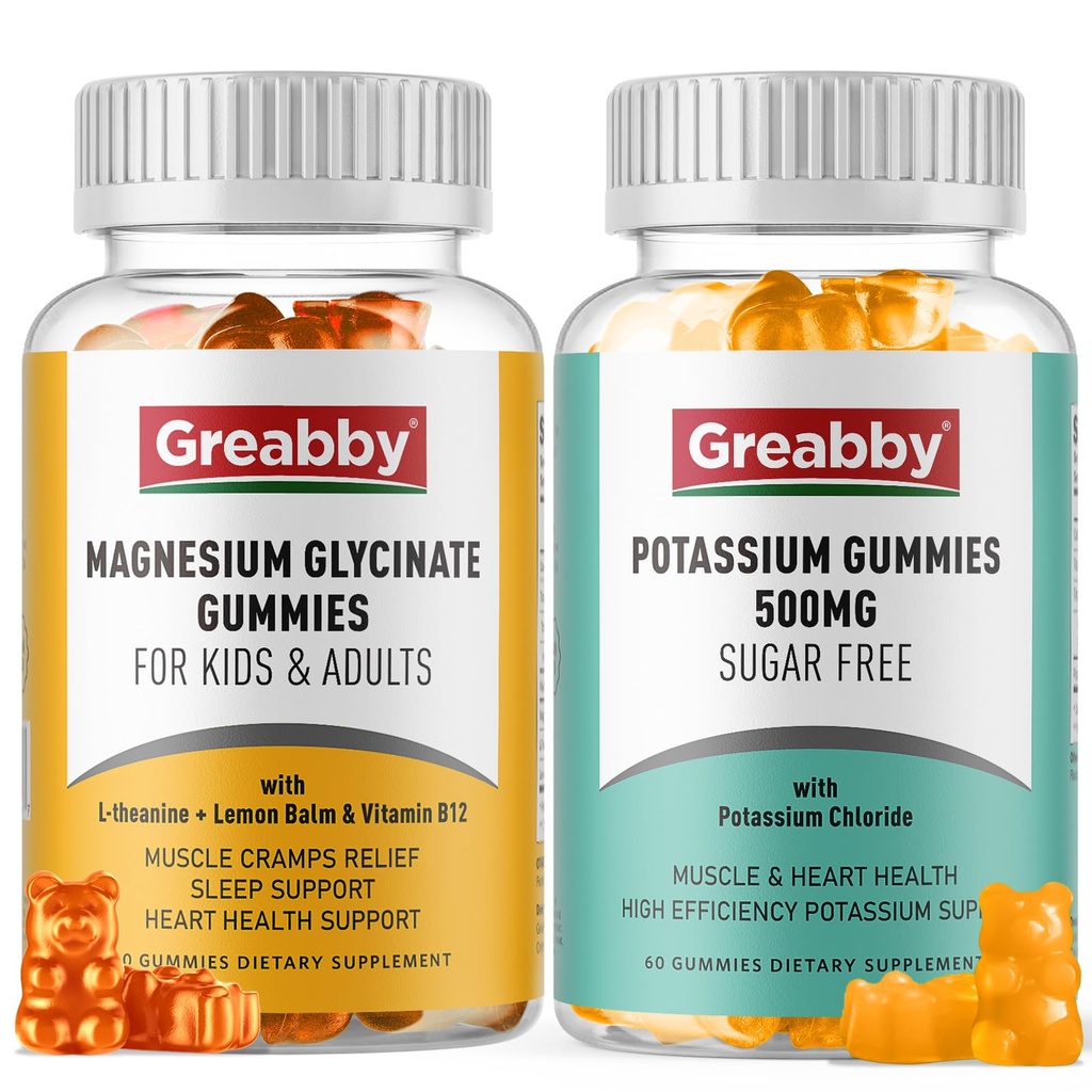 Kaaliummagneesiumkummid, kaaliumkloriid 500mg, magneesiumglütsinaat 300mg, mineraalsed toidulisandid perekonnale