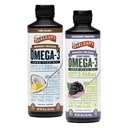 Barlean's Omega 3 Vedel täiendus Bundle, BlackBerry Smoothie linaseemneõli ja Piña Colada Fish Oil Supplements Set, 16 oz