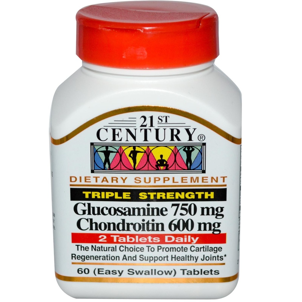 21. sajandi glükoosamiin Chondroitin 750/600mg - kolmekordne tugevus, tabletid, 60