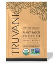 Truvani Vegan Peavalgupulber | Maapähklivõi | 32,7g Orgaaniline Taimne Valk | 1 Serving | Keto | Gluteen & Piimavaba | Madala süsivesikusisaldusega | Suhkrut ei ole lisatud