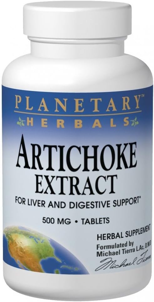 Planetaarsed taimed Artišoki ekstrakt 500mg, 120 tabletti