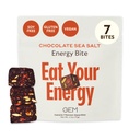 GEM Energy Caffeinated Bite | Holistic Sustained Energy | Toetab ainevahetust, vastupidavust ja vastupidavust | 40mg Kofeiini, ženšenni juurt, L-Theanine | Šokolaad Cacao meresool | 7 serveerimist