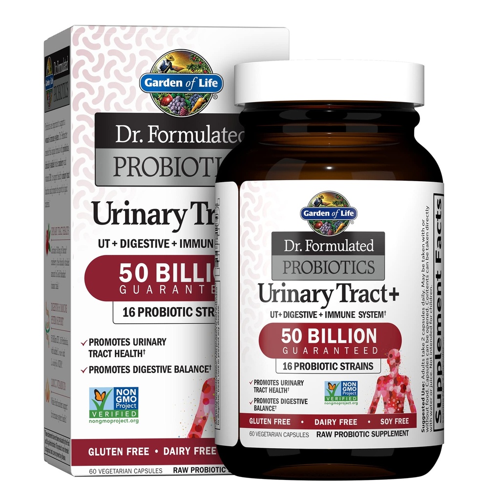 Eluaed Dr. Formuleeritud probiootikumid Kuseteede + - Acidophilus Probiootikum Pacran Cranberry kuseteede tervise, seedetrakti tasakaalu - gluteeni, piima ja soja vaba - 60 taimetoitlase kapslit