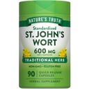 Nature's Truth St Johns Wort 600mg | 90 kapslit | Standardiseeritud ekstrakt | Mitte-GMO & Gluteenivaba toidulisand