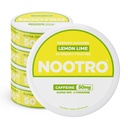 Nootro kofeiin Nootroopsed kotid (sidrunliim) - energiakotid 50mg kofeiiniga, 50mg Alpha GPC, 50mg L-Theanine ilma suhkruta ja ilma kaloriteta - 20 kotti purgi kohta - 5 pakendit