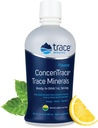 Trace Minerals ConcenTrace - Vedel mineraalide lisand magneesiumi ja C-vitamiiniga - Dieetlisand valge viinamarja- ja sidrunimahlaga - looduslik sidruni laimimaitse, 30 fl oz (30 serveerimist)
