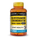 MASON LOODUSLIK Glükoosamiin Kondroitiin 1500/1200 koos C-vitamiiniga, toetab ühist tervist normaalse paindlikkuse ja liikuvuse jaoks *, 280 kapslit, 3 kuu pakkumine