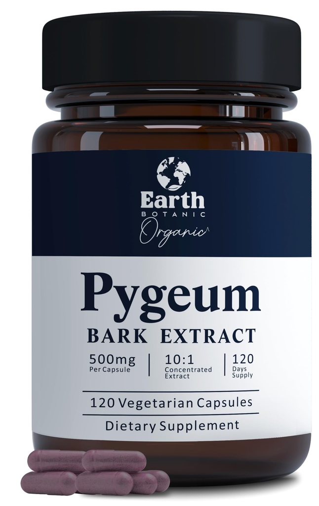 Pygeum Bark Extract 500mg 120 kapslid - taimsete täiendada toetab eesnäärme tervise, põie ja kuseteede - meeste tervise täiendada (taimne, mitte-GMO) 4 kuud pakkumise