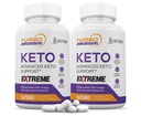 (2 Pack) Turbo Ripped Keto ACV Extreme Pills 1675MG Keto Toetus Segu Kapsel Alternatiivne Keto ACV Formuleeritud õunasiidriga Äädikas Ekstra Neitsioliiviõli Pulber Roheline Teeleht 120 kapslit