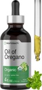Horbäach Oregano Orgaaniline õli tilgad 4 fl oz Vegan | Vegan | Mitte-GMO, Gluteenivaba