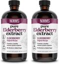 Norm's Farms Pure Elderberry Extract 2PK - valmistatud ainult Elderberrys USA-s - Immuunsus, antioksüdantide toetus, ei lisatud suhkrut, lisandid, Vegan, Gluteenivaba, Non-GMO, tinktuur alkohol tasuta - 8 Oz
