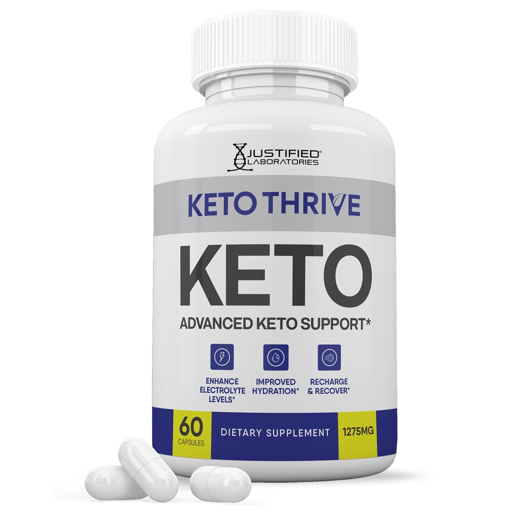 Keto Thrive Keto ACV Pills 1275MG Keto Support Blend Kapsel Alternatiivne Keto ACV Gummies Formuleeritud Apple Siider Äädikas Ekstra Virgin Oliiviõli Pulber Roheline Tee Leaf 60 kapslit