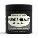 Shilajit Gummies-Himalayan Allikas 9000mg, energia ja immuunsuse toetus meestele ja naistele, Fulvic Acid + 85 Trace Minerals, Manuka Honey Flavor, Organic, Non-GMO, 30 Vegan Gummies