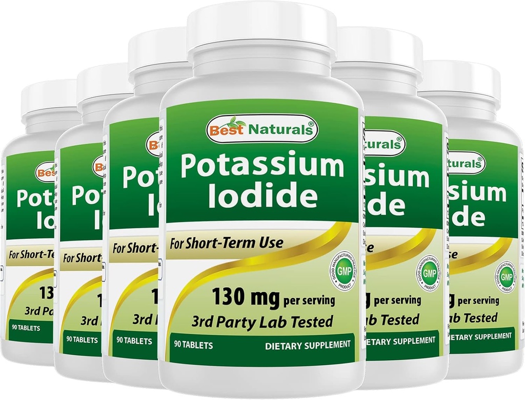 Parim looduslik kaaliumjodiid 130 mg serveerimise kohta - toidulisand, 90 tabletti (6)