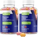 Viteey Glucose Gummies - 4g of Carbohydrates - Fast Acting Alternative to Glucose Tablets - Energy and Blood Sugar Support - Vegan, Gluten Free, Gelatin Free - 120 Count