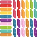 Lounsweer 600 Pcs Lapsed Bandages Bulk Veekindel Hingamisribad Neoon Värvilised Paindlikud Bands Assorteeritud värvid Paindlik kaitse Haavahooldus kriimustused ja kerge lõigatud