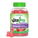 21. sajand VitaJoy melatoniin 5mg Gummies (120 krahv), maasikamaitse närimistable uneabi täiskasvanutele, soodustab lõõgastumist ja rahulikku une, mitte-harrastuse moodustumist, gluteenivaba