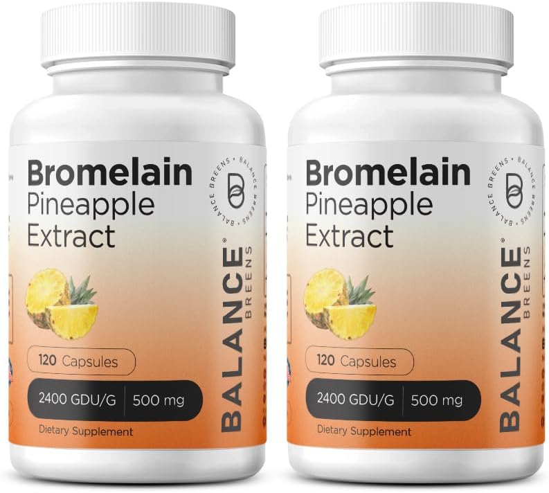 Balancebreens Bromelain 500mg, 120 kapslit - ananassiekstrakt seedeensüüm, toetab seedimist ja ühist tervise täiendada