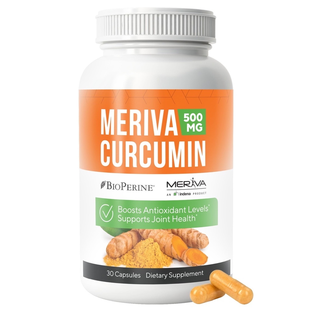 NERVE RENEW Meriva kurkumiin musta pipari ja bioperiiniga - Antioksüdant Boost Närvitugi - 30 kapslit