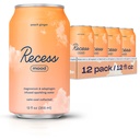 Recess Mood Magnesium & Adaptogen Drink, Lõõgastav Jook, 12 untsi (Peach Ginger, 12 pakki)