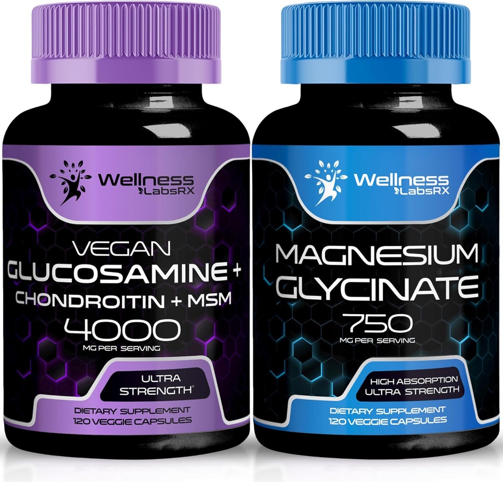 HEA LABSRX Glükoosamiin Kondroitiin MSM | Magneesiumglütsinaatkapslid
