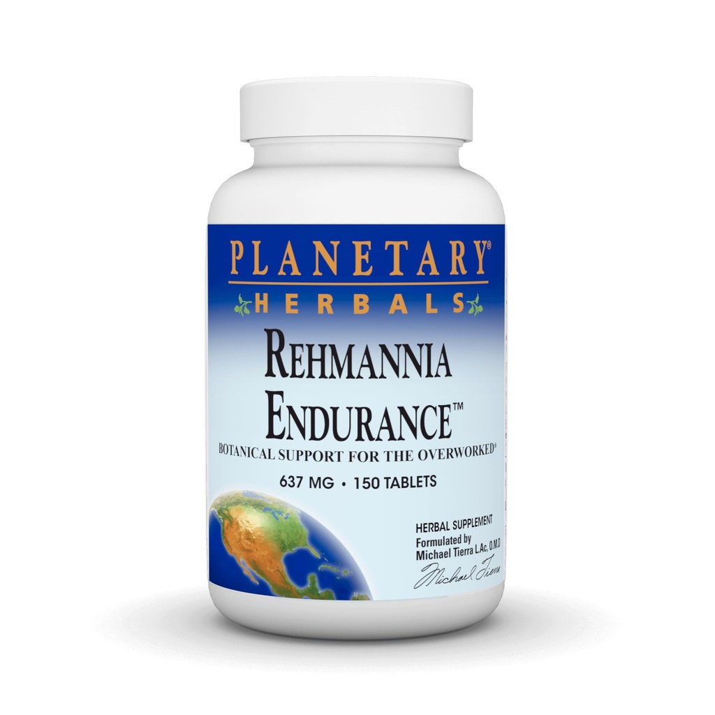 Planeeditaimed Rehmannia vastupidavus, botaaniline tugi ületöötatud *, 637mg - 150 tabletti
