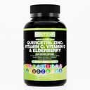 Quercetin Tsink Vitamiin D Täiendus Quercetin 1000mg Tsink 50mg Vitamiin C 1000mg Vitamiin D 5000 RÜ Bromelain Elderberry Sea Moss täiskasvanutele