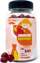 Hr Pen Elderberry C-vitamiin Tsink Gummies lastele | 60 Count | 2 kuu pakkumine | 4+ aastat, immuunsüsteemi tugikummid, madal suhkur, mitte-GMO, vegan, gluteenivaba, pektiini närimiskummid