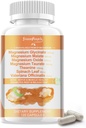 Magneesiumglütsinaat 500 mg ühe serveerimise kohta, malaat, tauraat ja oksiid, magneesiumi lisand lihastele, luudele, unele ja seedimisele, 120 vegankapslit, mitte-GMO