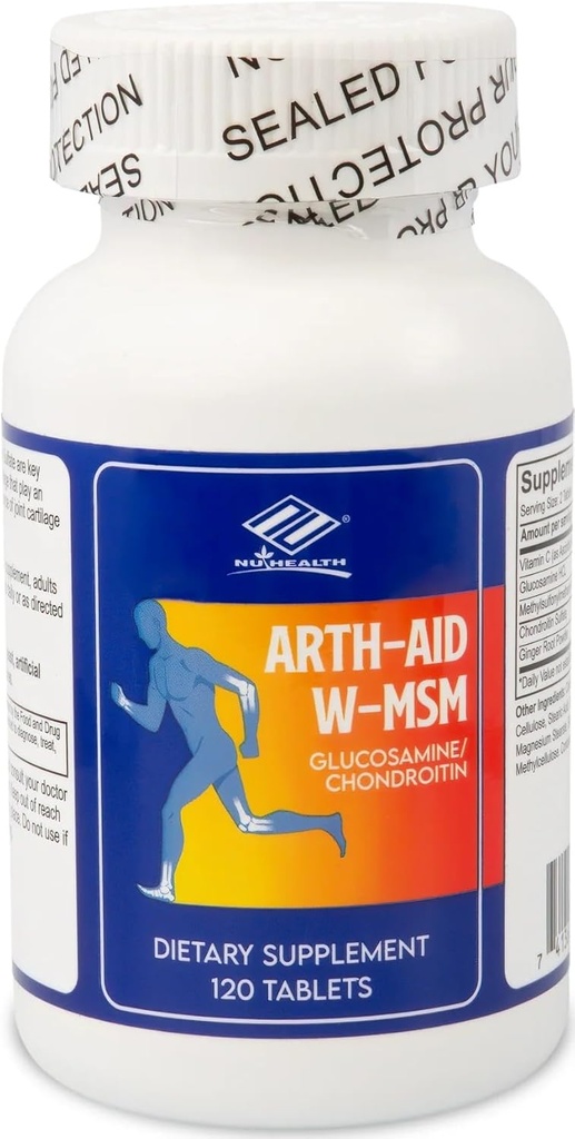 Arth-Aid W-MSM uus glükoosamiin Chondroitin 120 loeb