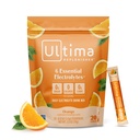 Ultima Replenisher Daily Electrolyte Powder Drink Mix – Suhkruvaba – Orange, 20 Stickpacks – Hüdratsioonipaketid 6 võtmega elektrolüütide ja mikromineraalidega – Keto Sõbralik, Vegan, Non-GMO